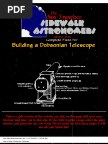 How To Build A Dobsonian Telescope
