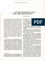 A Proposed Nomenclature For Limb Prosthetics