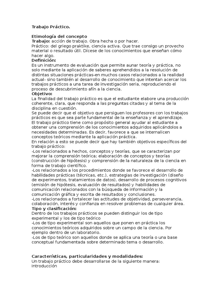 Cómo Realizar Un Buen Trabajo Práctico | Teoría | Science
