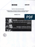 Perfiles de Puestos Directiva 001-2016-SERVIR-GDSRH Anexo 1 PDF