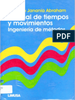 Manual de Tiempos y Movimientos Ingeniería de Métodos - Camilo Janania Abraham - 1 Edicion