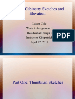 Custom Cabinetry Sketches and Elevation