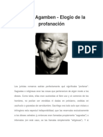 Giorgio Agamben - Elogio de La Profanación