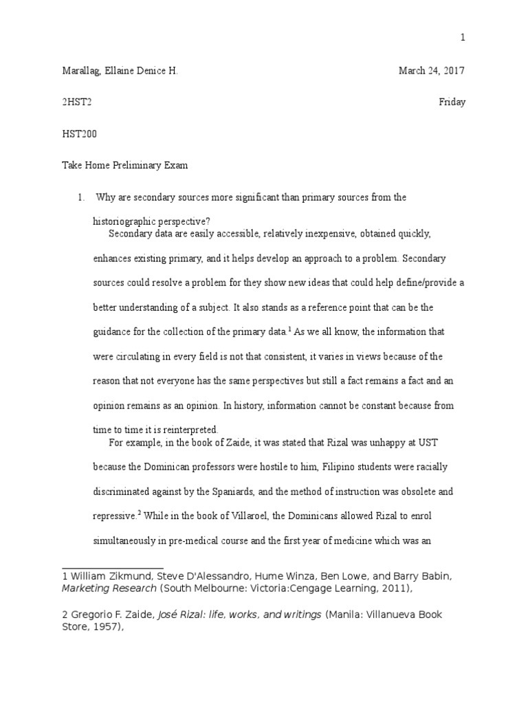 Analyzing the Relationship between Primary Sources, Secondary Sources