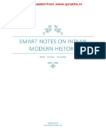 Smart Notes On Indian Modern History: Point. Precise. Powerful
