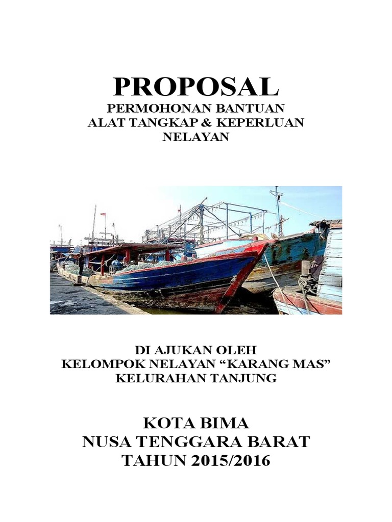 Proposal Permintaan Bantuan Alat Nelayan | PDF