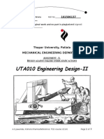 UTA010 Engineering Design-II: Thapar University, Patiala Mechanical Engineering Department