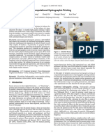 Computational Hydrographic Printing Enables Precise Surface Texture Registration