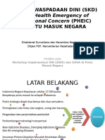 Sistem Kewaspadaan Dini PHEIC   Surveilans KKM Terintegrasi.ppt