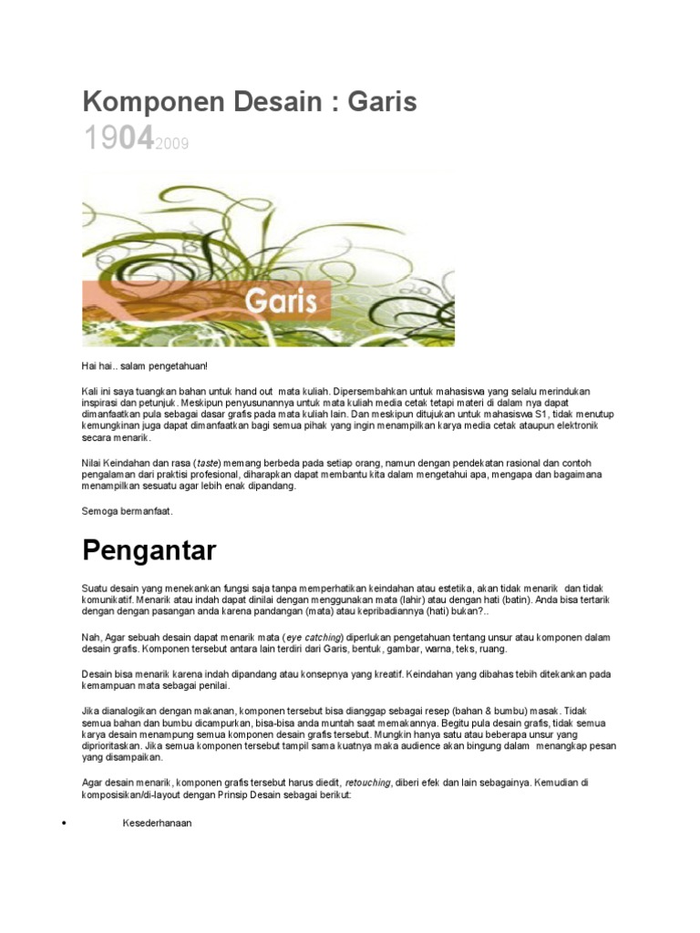  Komponen  Desain 