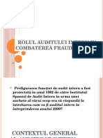 Rolul Auditului Intern in Combaterea Fraudelor