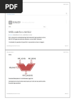 VHDL Code For 4-Bit ALU