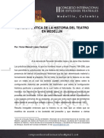 REVISION CRITICA DE LA HISTORIA DEL TEATRO EN MEDELLIN-Victor Lopez-1 PDF