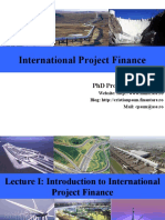 Lecture - 1 - Introduction To International Project Finance