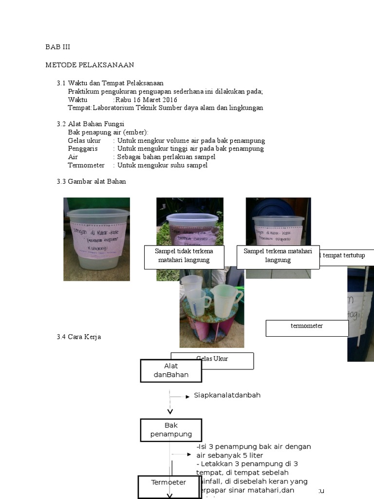 Laporan Evaporasi | PDF