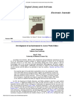 JITE v39n4 - Development of An Instrument To Assess Work Ethics PDF