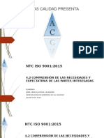 Compresión de Las Necesidades y Expectativas Partes Interesadas Num 4.2