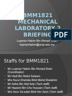 Briefing for BMM1821 Sem I 2015-2016