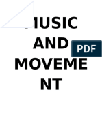 Music and Movement