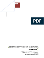 Demand Letter Rental and Vacate