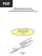 MANUAL PARA REDAÇÃO DE DISSERTAÇÕES E TESES (PPG-EP) UFSC