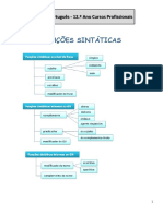 Exercícios Funções Sintácticas