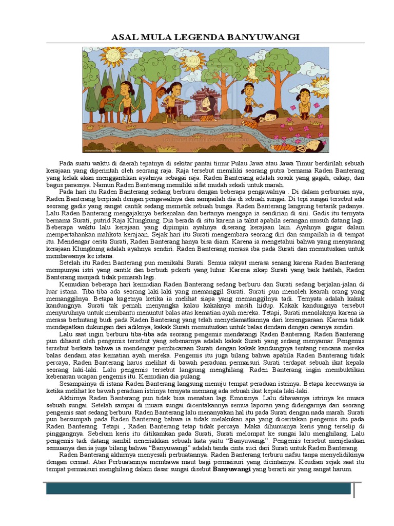 Legenda Asal Usul Banyuwangi | PDF