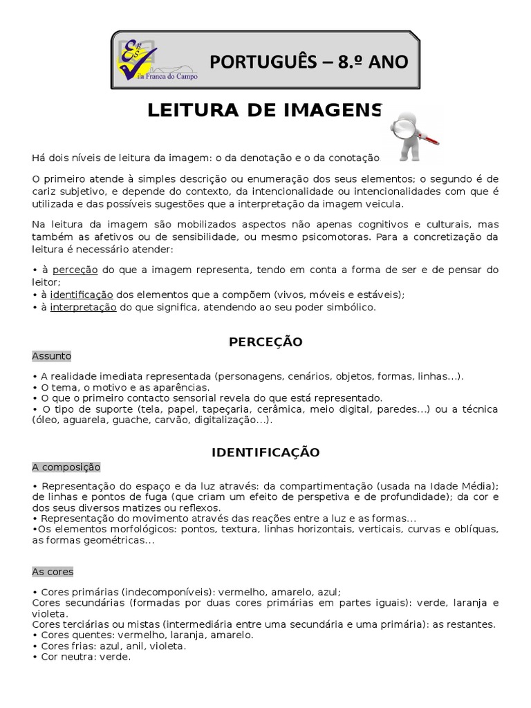 Leitura De Imagens Pdf Cor Imagem