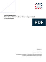 International Diploma in Occupational Safety and Health Specification 2014 - 0 PDF