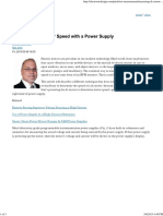 Measuring DC Motor Speed With A Power Supply