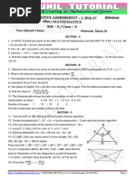 10th Maths 2016-17 SDV Sa-1 Question Paper-13