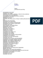 List of Phobias PDF