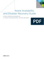 SAP On VMware Availability and Disaster Recovery Guide