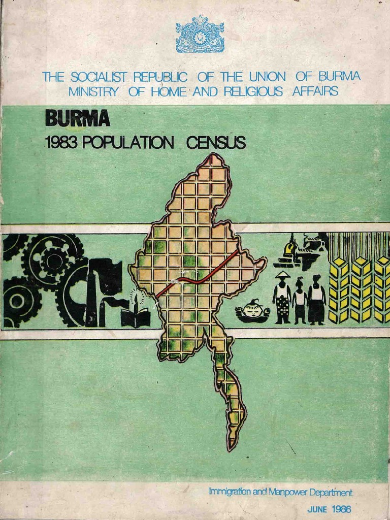 1983 Burma Population Census Report Pdf Census Workforce