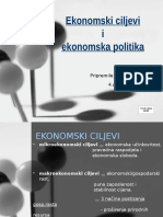 Ekonomski Ciljevi I POLITIKA