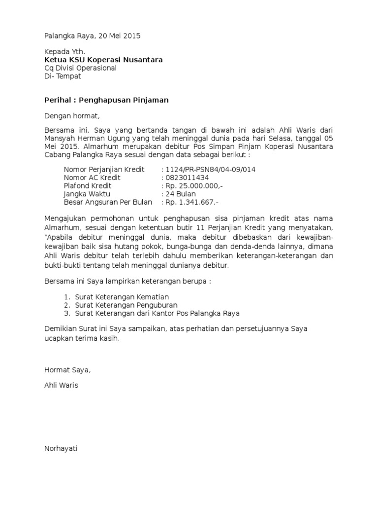 Contoh Surat Pembatalan Insurans Cara Membatalkan Insurans Prudential