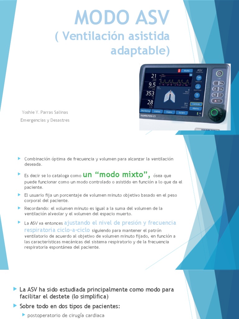 Modo Asv | PDF | Sistema respiratorio | Medicina