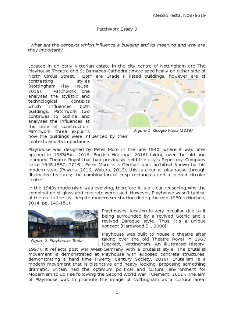 Patchwork Essay 3 PDF Gothic Architecture Architectural Design