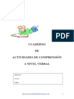 Cuaderno de actividades de comprensión a nivel verbal..pdf