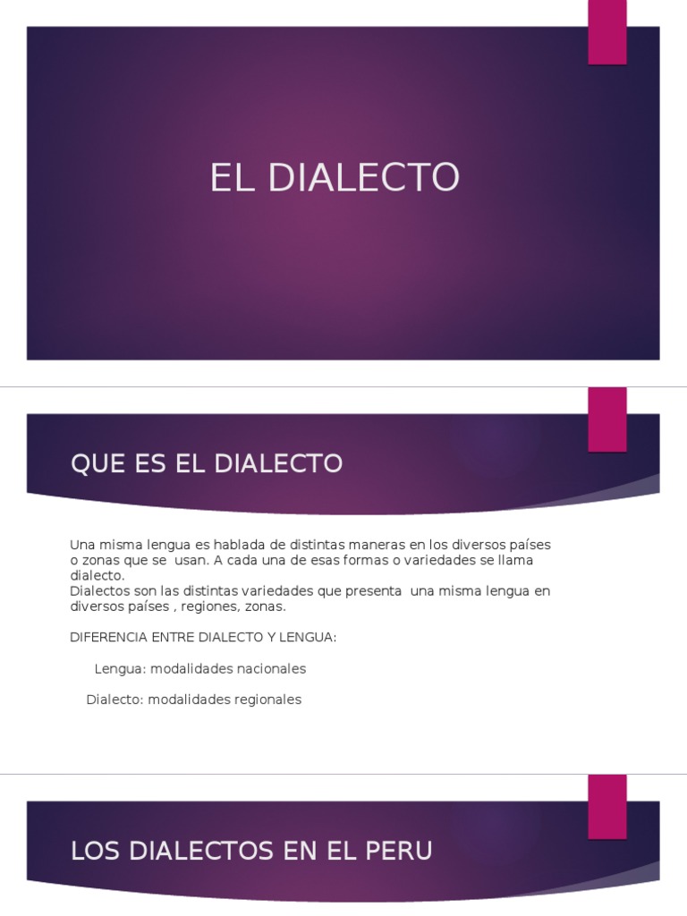 Dialect o | PDF | Lengua española | Dialecto