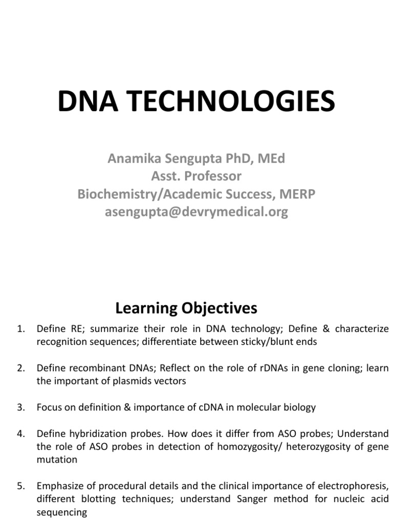 lecture 5 dna technologies | blot (biology) | polymerase chain reaction