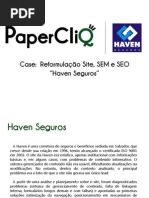 Case Haven Seguros - reformuçação site, SEM e SEO