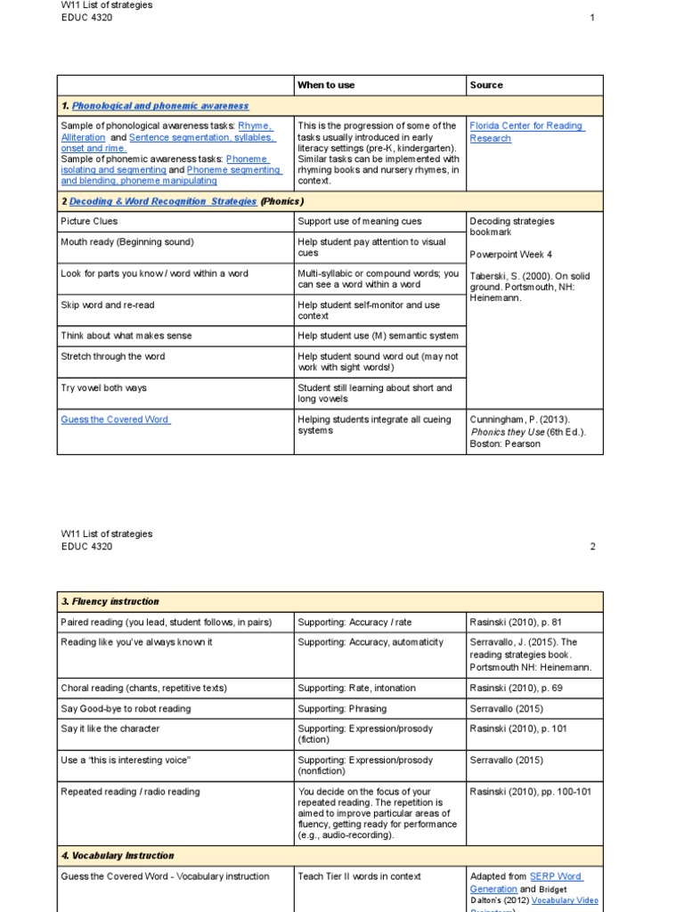 Phonological and Phonemic Awareness | PDF | Language Arts & Discipline