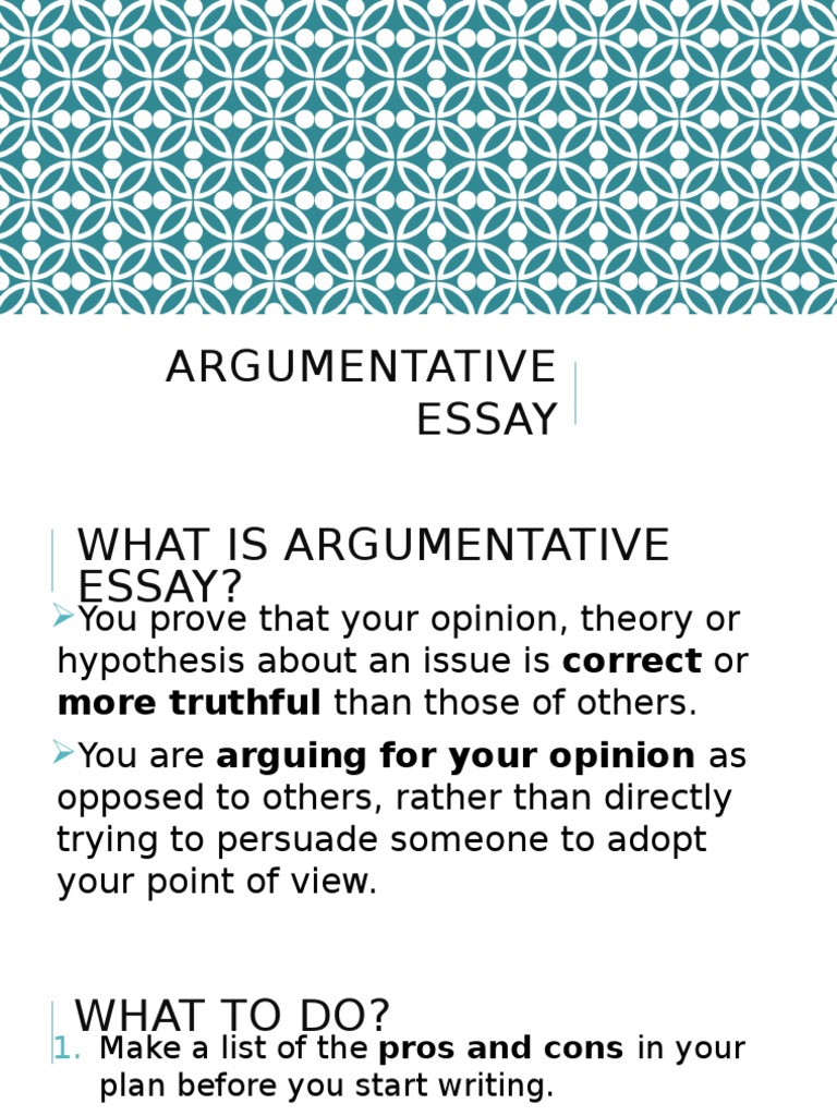 great argumentative essays