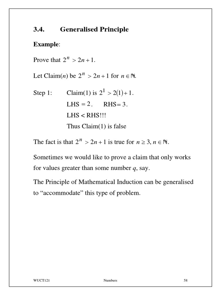 3.4. Generalised Principle: Example | PDF | Logical Consequence ...