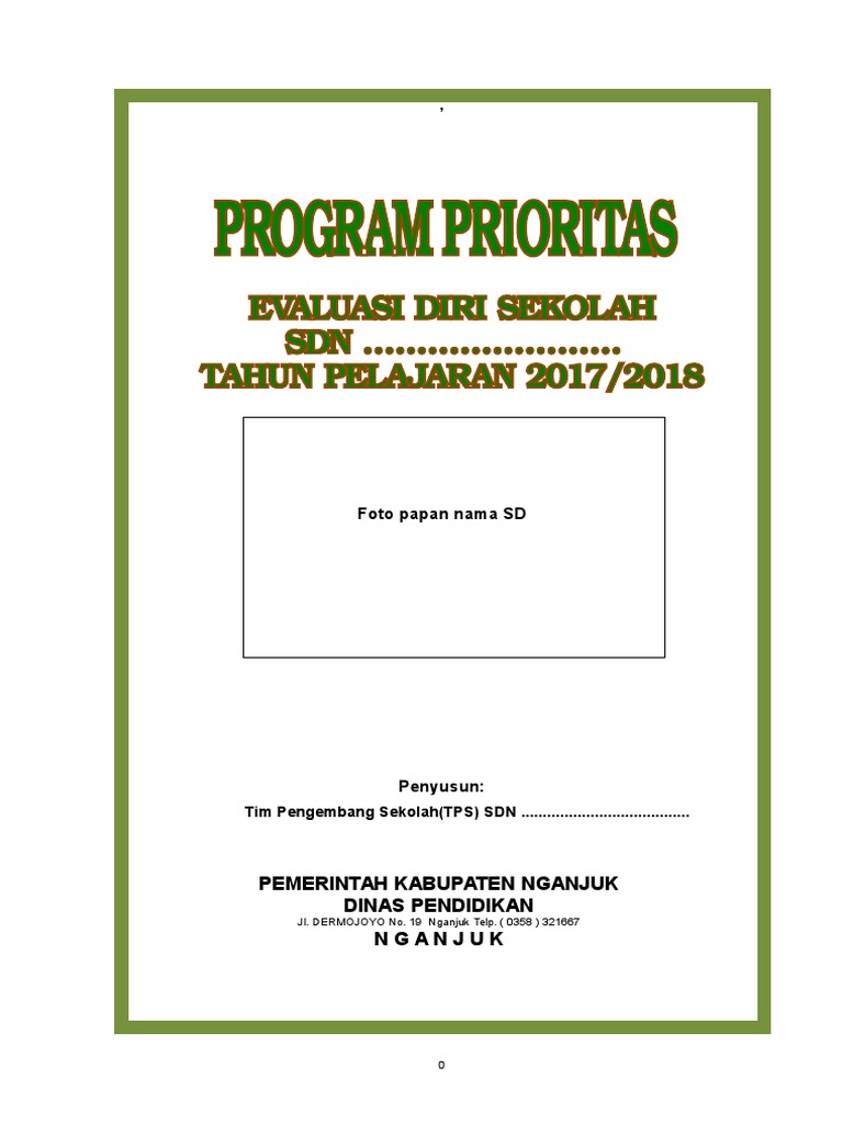 Program Prioritas Peningkatan Kualitas SD | PDF