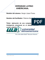 LOPEZ - FLORES - S3TIAplicación de Una Competencia de La Inteligencia Emocional en El Ámbito Familiar, Social y Laboral.