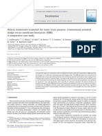 Winery Wastewater Treatment For Water Reuse Purpose - Conventional Activated Sludge Versus Membrane Bioreactor MBR PDF