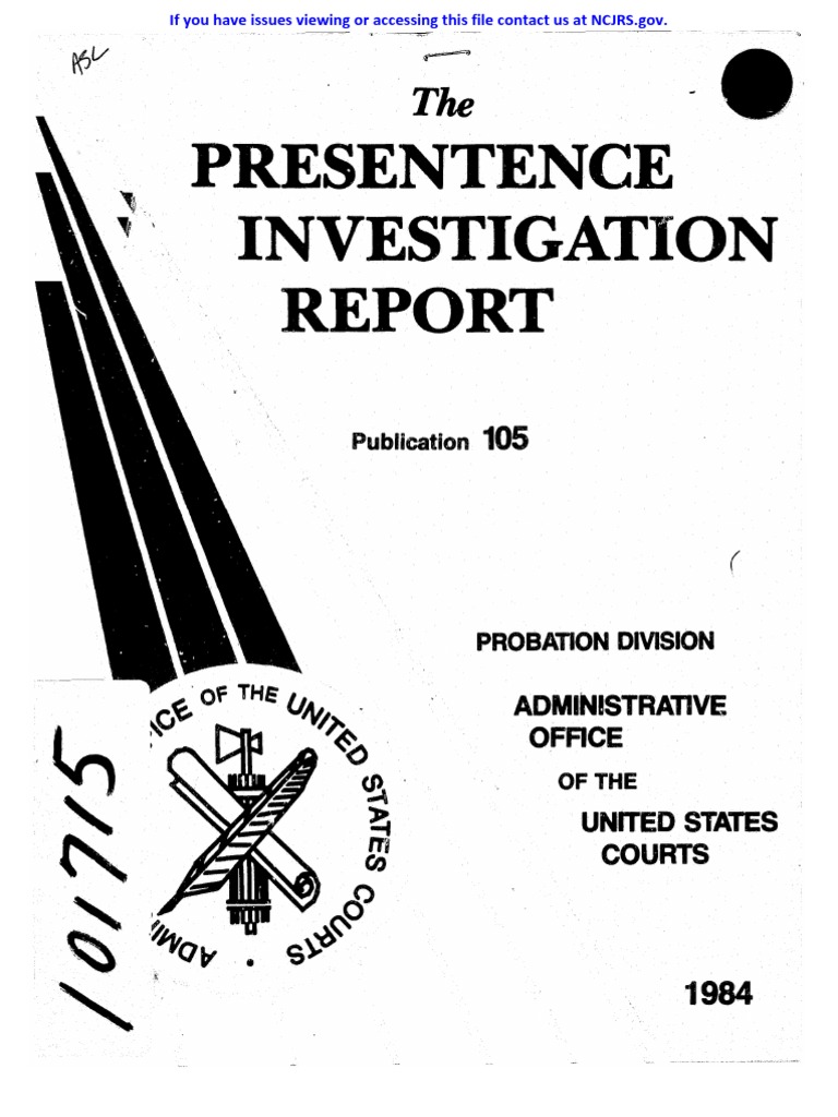 presentence report.pdf | Presentence Investigation Report | Crime ...