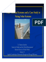 Solar Thermal and Applied Solar Systems Sizing Case Study